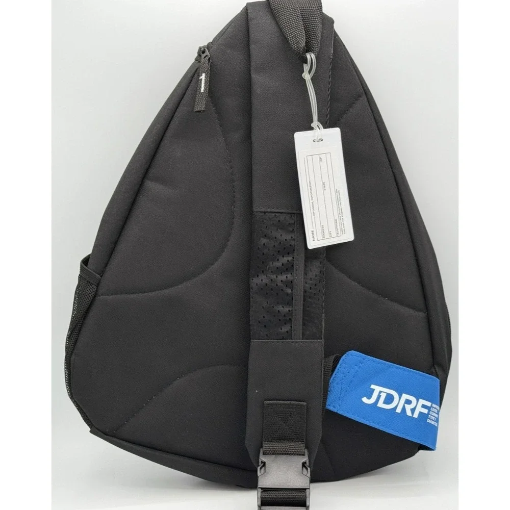 jdfr Shoulder Back Pack - Black - NEW Without Tags - 18 x 14 - 2 Pocket